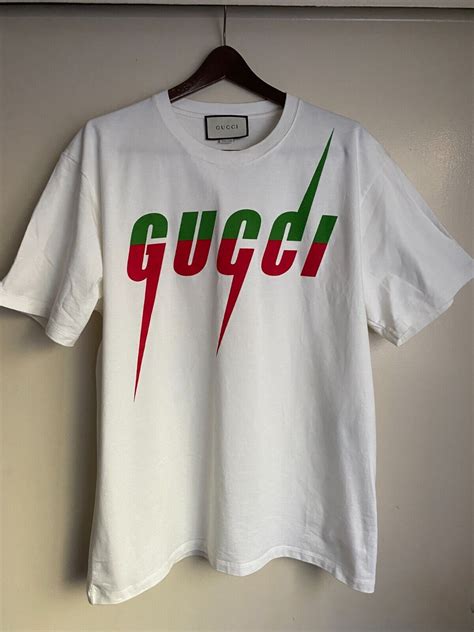 gucci t shirt green|gucci shirt red and green.